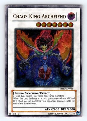 Yugioh Chaos King Archfiend TSHD-EN041 Ultimate Rare - LP  