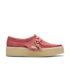 Clarks Wallabee Cup 26178224 Womens Pink Oxfords & Lace Ups Casual Shoes