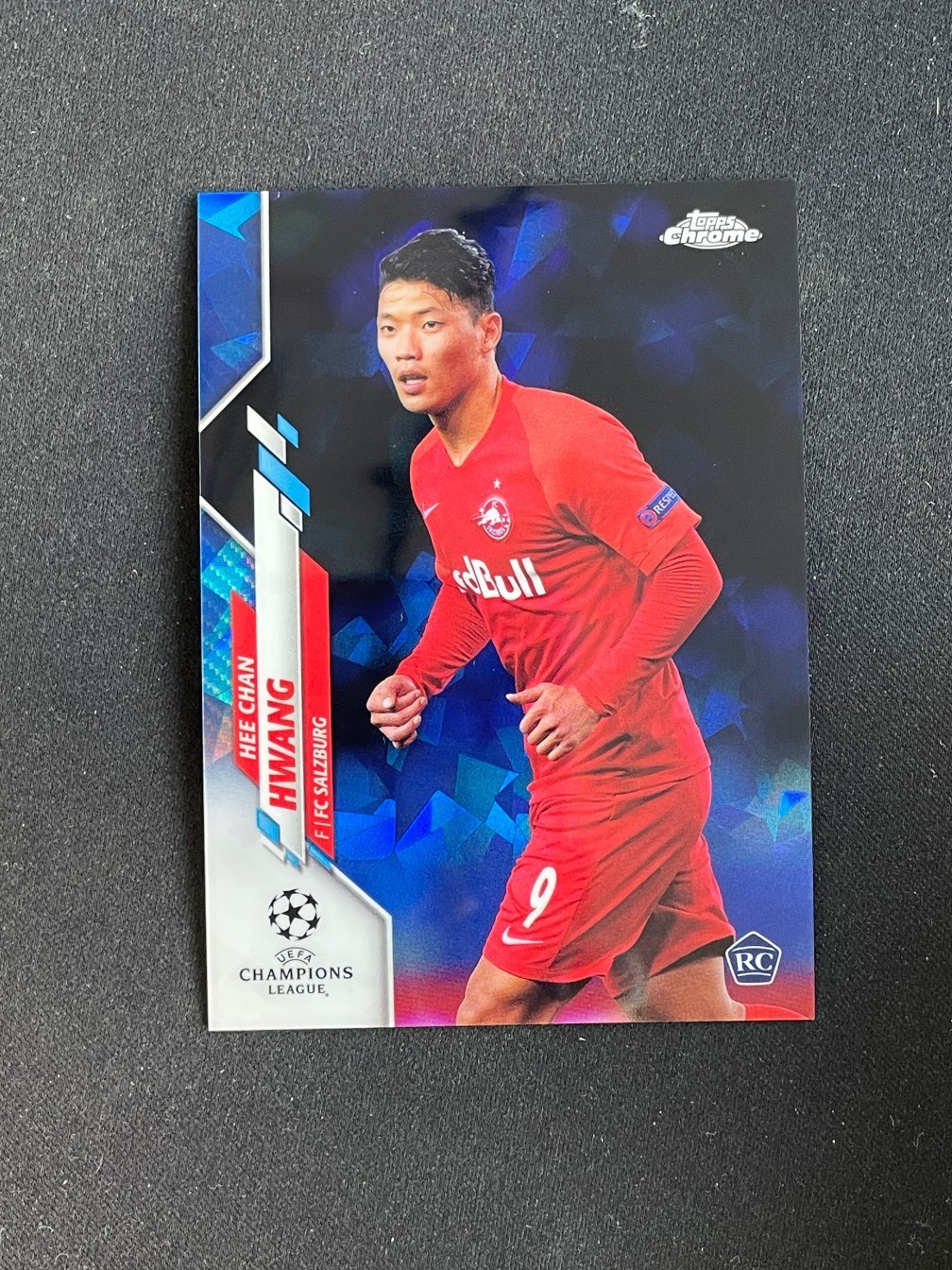 Hee Chan Hwang 2019-20 Topps Chrome Sapphire Edition UEFA RC #44