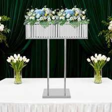 Max 5kg Flower Stand for Wedding Rectangle Party Flower Vase Stand 90cm H Modern