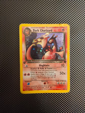 Pokémon Dark Charizard 4/82 Set Team Rocket Prima edizione Damaged/Inked