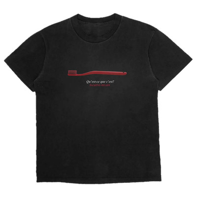 Talking Heads Band ''Qu-est-ce que c'est Toothbrush'' T-shirt All Size