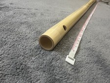 Keyless Irish simple system bamboo flute in C major. Jointless