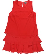 Ralph Lauren Womens Solid Tie, Red, 12