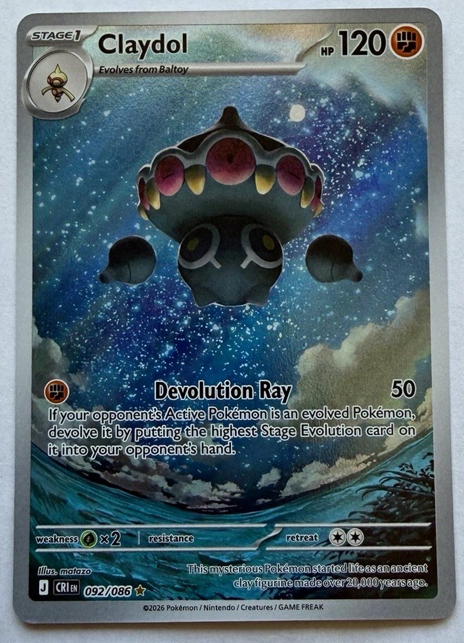 Claydol - 092/086 - ME04: Chaos Rising (CRI) Pokemon TCG
