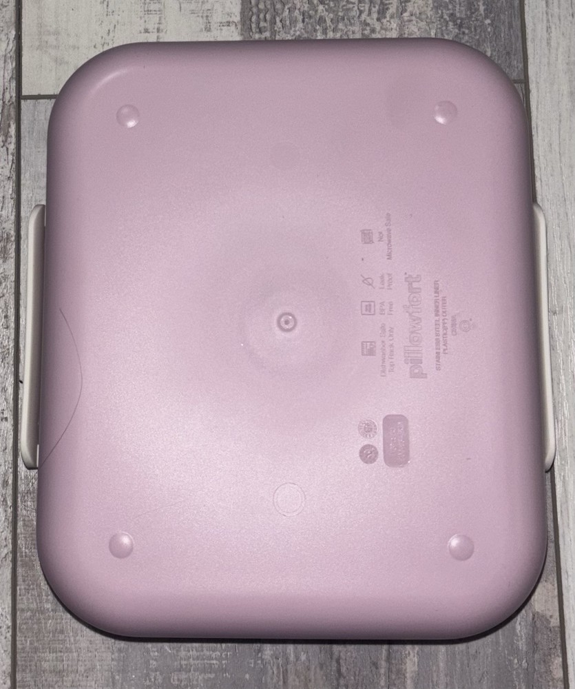 Pillowfort Pink Dots Bento Lunch Box Tray Leakproof Dishwasher Safe Pillowfort Pink Dots Bento Lunch Box Tray Leakproof Dishwasher Safe