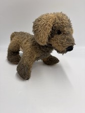 VINTAGE SCHUCO Friend Mohair Plush GERMAN Stuffed Dog Puppy - Rare M
