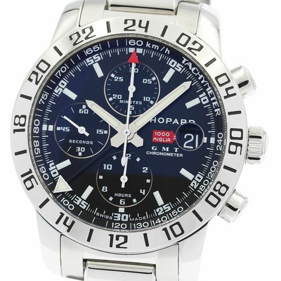 CHOPARD WATCH 16/8992-3003 MILLE MIGLIA GMT CHRONOGRAPH AUTOMATIC BLACK SS MEN'S