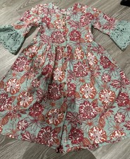 Utsa Kids Floral Dress 9/10 Years