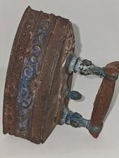 Vintage reproduction cast iron wooden handle iron