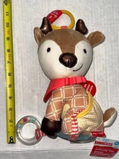 SKIP HOP plush RIENDEER activity toy rattle/crinkle/teethers app 10 inches tall