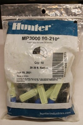 Pack of 10 Hunter MP Rotator Sprinkler Stream Nozzle MP3000 90-210 Degrees NEW