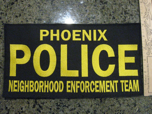 rare Phoenix Police Arizona NET back patch AZ