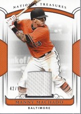 2018 Panini National Treasures #166 Manny Machado JSY /99 - BB
