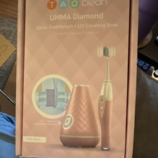 TAO Clean UMMA Diamond Sonic Electric Toothbrush UV Base Timer Modes Pink