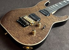 Guitarra Eléctrica Jackson MJ Series Dinky DK Burl 2022 Dark Mocha Hecha en Japón