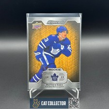 2023-24 UD Engrained MATTHEW KNIES #106 Oak Rookie RC /399