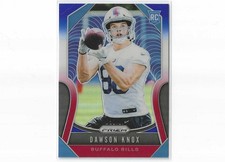 2019 Panini Prizm #373 Dawson Knox Red White and Blue Rookie card. rookie card picture