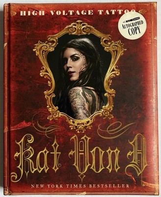 Kat Von D signiert Voltage Tattoo Ink Buch Original Signatur Autogramm signed