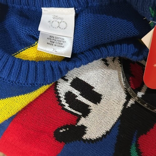 Disney 100 Mickey Mouse Retro Re-Imagined Striped Pullover Sweater - Bild 7 von 7
