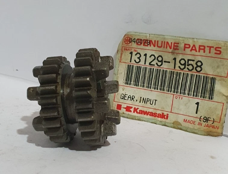 Kawasaki 13129-1958 3rd & 4th Input Gear 25T & 22T, KDX250 D3,E1,E2 KX250 F1/G1 — 第 3/3 张图片