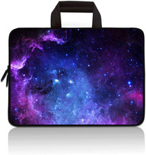 Blue Galaxy 14-15.6" Laptop Handle Protective Soft Neoprene Carrying Case Bag