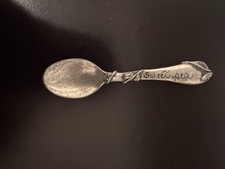 VINTAGE SWEET PEA PEWTER BABY SPOON