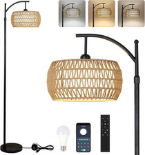 Arc Floor Lamp with Remote Control, Dimmable LED Floor Lamp with 3 Color Tempera