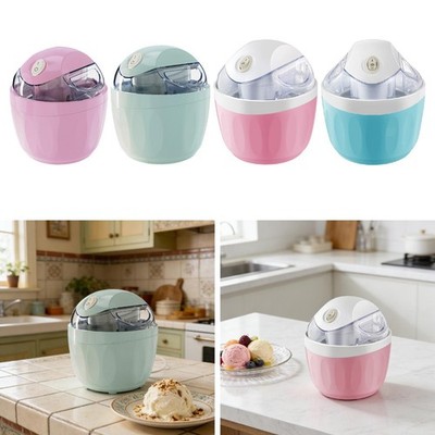 Eismaschine 12W, kleines Küchengerät, platzsparend, 500ml Dessertbereiter