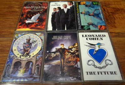 CASSETTE LOT TALKING HEADS LEONARD COHEN TIN MACHINE JULIAN COPE 80S 90S TESTED