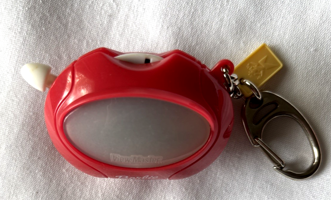 Barbie Mini ViewMaster Keychain with 7 Scenes on Reel ~ Really