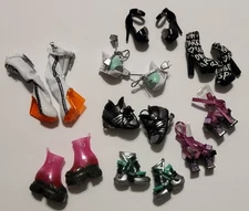 Rainbow Shadow High 8 Pairs Of Shoes Mixed Lot - Boots, Heels, Sneakers