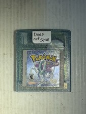 Pokemon Crystal Version (Game Boy Color, 2001) GBC Cart Only TESTED DRY BATTERY