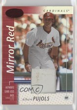 2002 Leaf Certified Mirror Red Materials 7150 Albert Pujols 147 0nr3