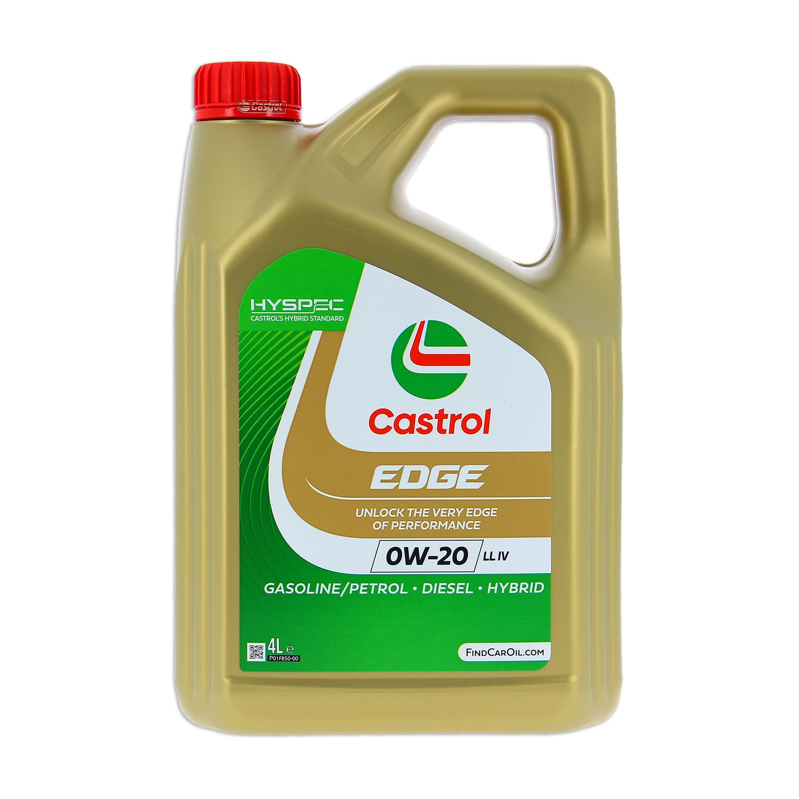 Huile 0W20 Castrol Edge LL IV 4L pour protéger le moteur contre l'usure des démarrages