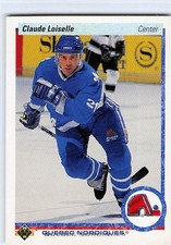 1990-91 Upper Deck #338 Claude Loiselle Quebec Nordiques