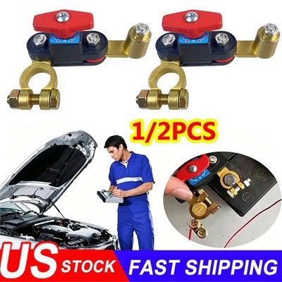 1/2PC Universal Battery Disconnect Switch 12V / 24V Cut Off Isolator for Cars RV