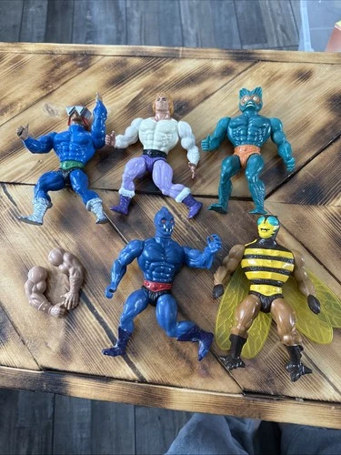 Lot Of 5 Vintage Motu Figures Plus Parts He-Man