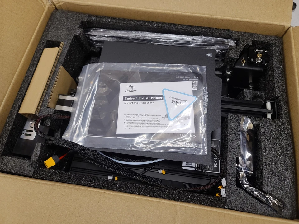 Used Creality Ender 3 3D Printer 220X220X250mm DC 24V DIY  Printer US Stock - Image 2 of 4