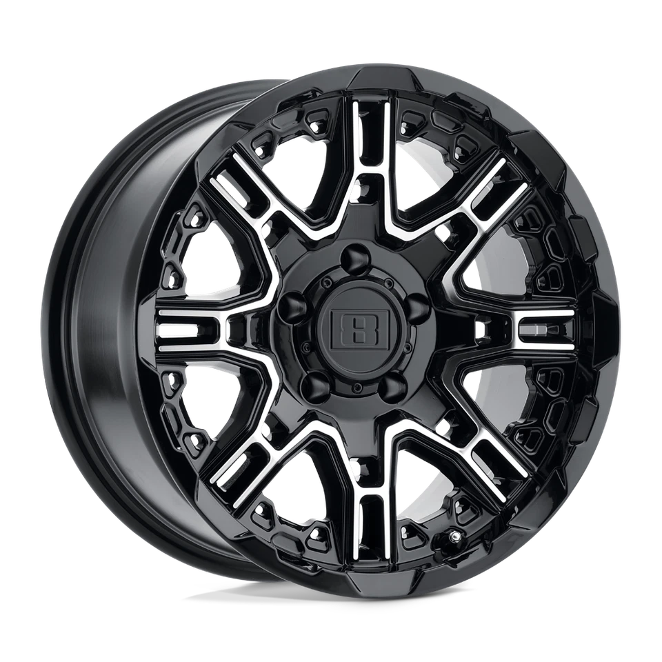 17 Inch Black Wheels Rims Level 8 Slingshot 17x8.5 -10mm FITS: Jeep Gladiator JT - Imagem 2 de 4