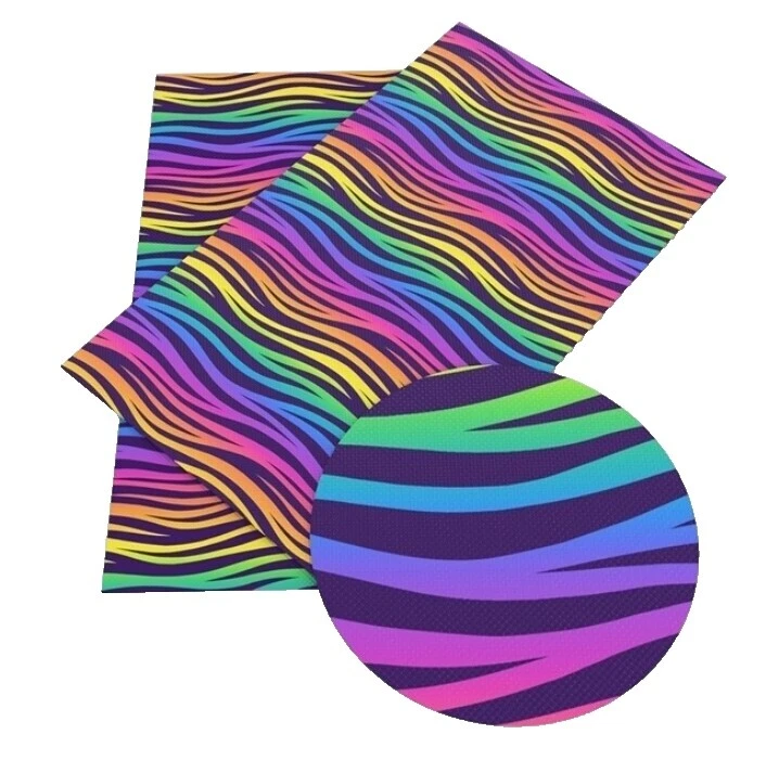 Tejido Estampado De Cebra multicolor