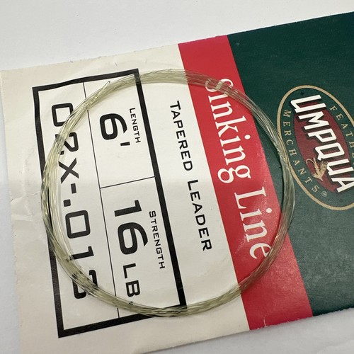 23 Packungen Umpqua Federvorfach Fluorocarbon Betrüger Sinkschnur konisch - Bild 21 von 23