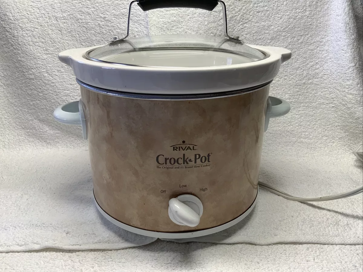 rival 2- quart slow cooker black removable pot Crock Pot