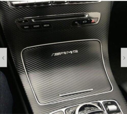 Chrome AMG Interior Dash Control Decal Badge for Mercedes GLE250 GLE350 GLE63 - Foto 1 di 4