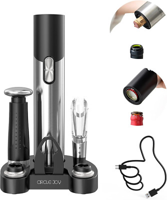 Electric Wine Opener Set Automatic Wine Opener Kit for Wine and Beer Cordless El