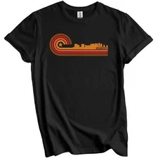Retro Style Ocean City Maryland Skyline T-Shirt