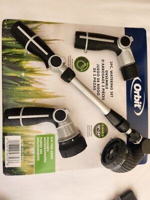 Orbit 3-Piece Watering Set Ensemble, W Extended Reach 19 - 24 , Thumb Control