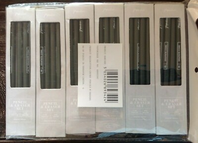 6 PACKUNGEN MIT 4 ORDER & PURPOSE HB GRAPHITSTIFTEN MIT RADIERER UVP £24