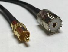 RCA Male to UHF Female SO-239 RFC195 Coax Low Loss RF Pigtail Cable USA