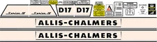 Allis Chalmers  D17 Series 4 Gasoline Complete Decal Set